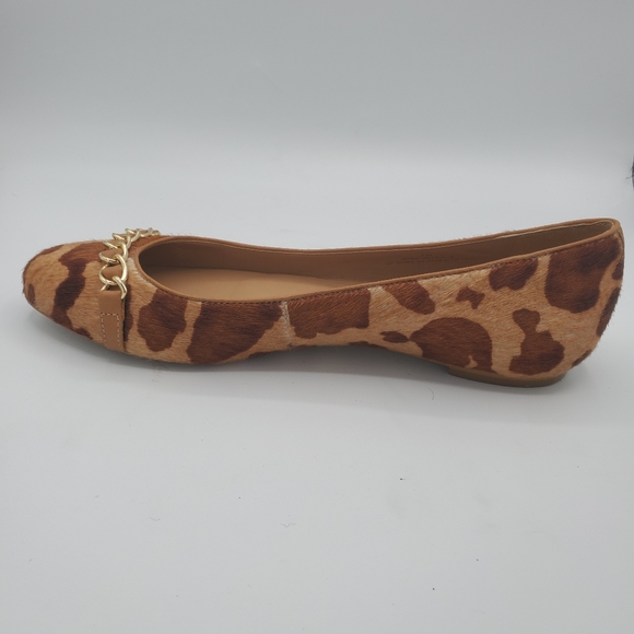 Talbots Leopard Fur  flats shoes womens size 7B - Picture 3 of 11